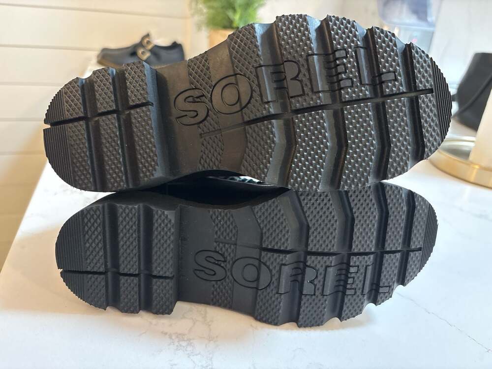 Sorel Lennox Waterproof Black Leather Lace-Up Combat Boots Women's Size 5.5 NWOT - Picture 6 of 6